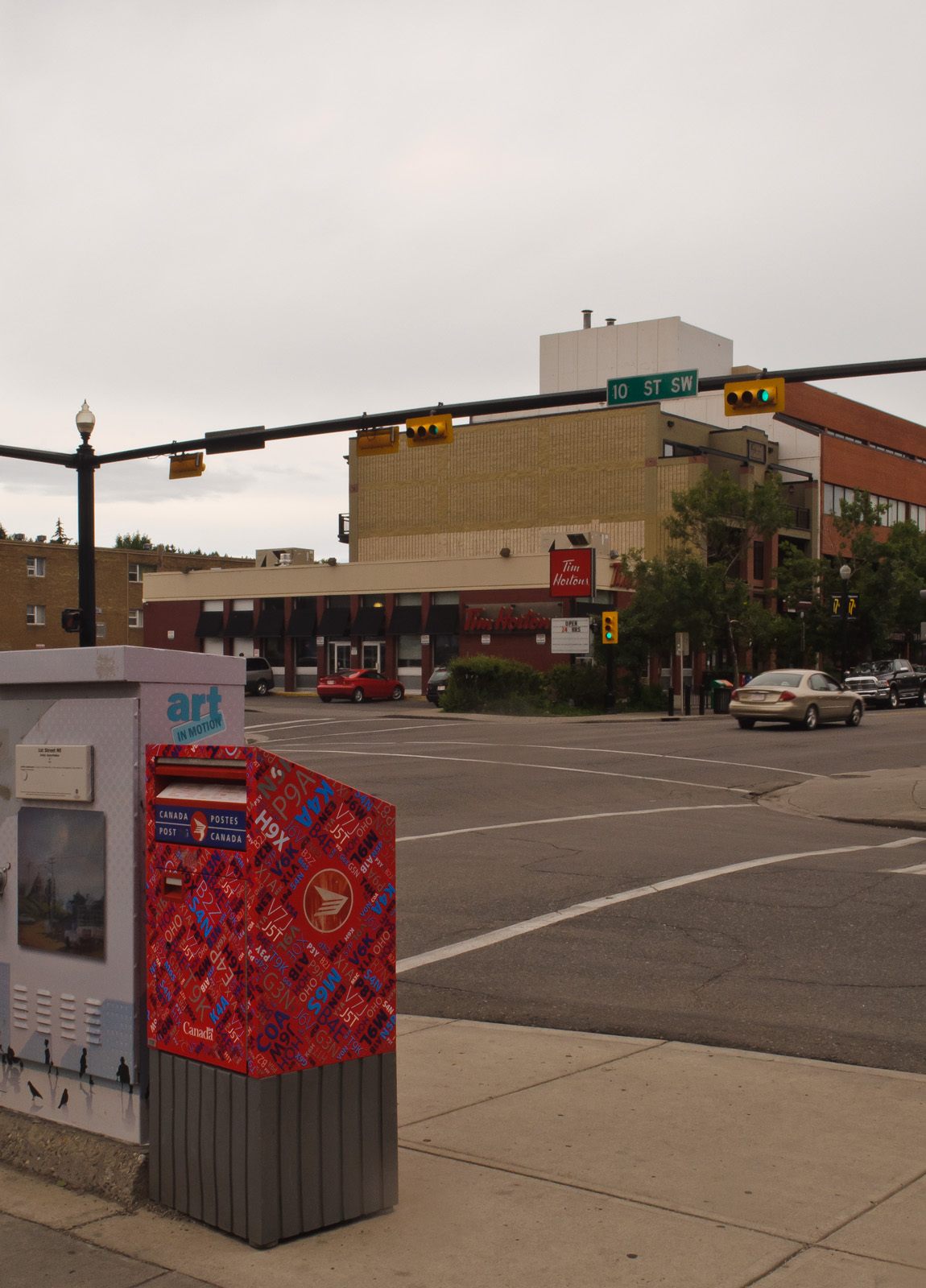 17th Avenue SW at dusk