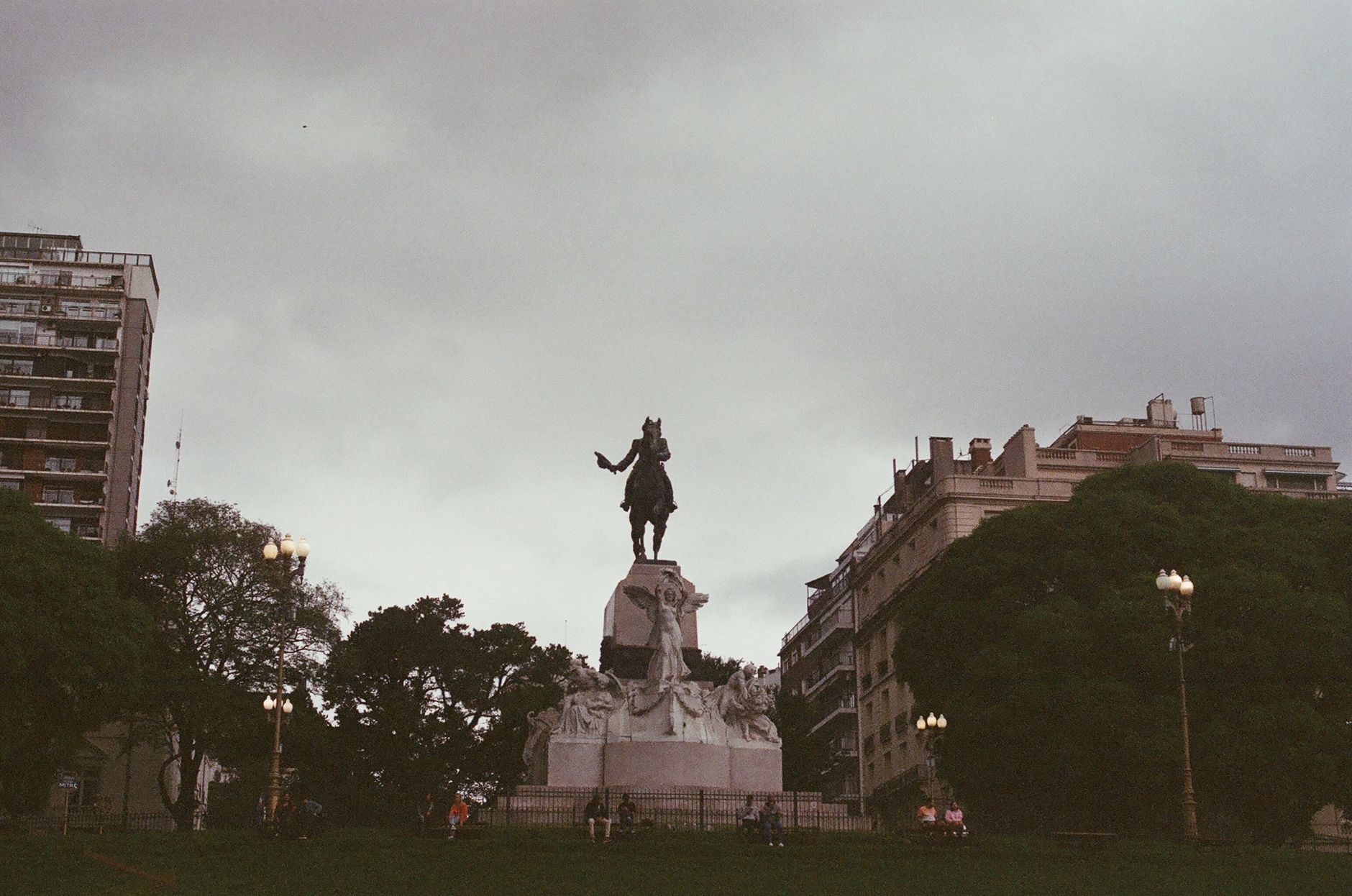 Plaza España at golden hour