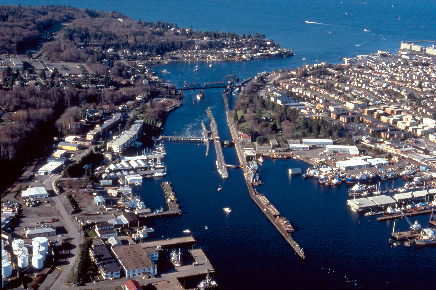 Hiram M. Chittenden Locks — boats and gardens
